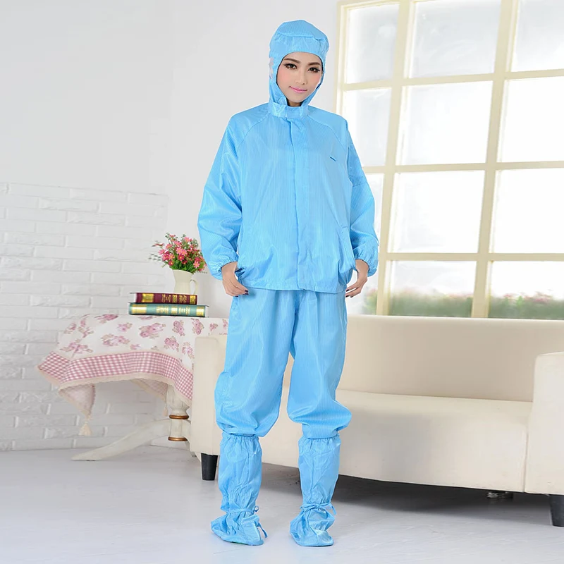 Blue One-Piece Suit Anti-Static Clothing